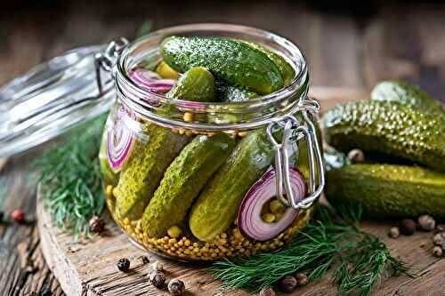 Cornichon aigre doux croquant