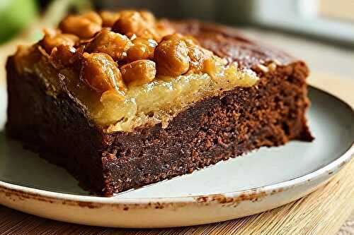 Gâteau chouchou au chocolat noir croquant