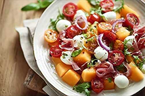Salade tomate melon minute