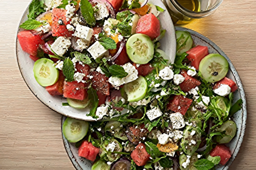 So fresh salad minute à la pastèque et féta