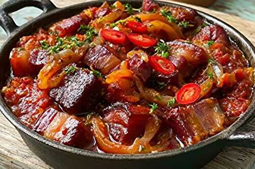 Rougail boucané façon réunionnaise