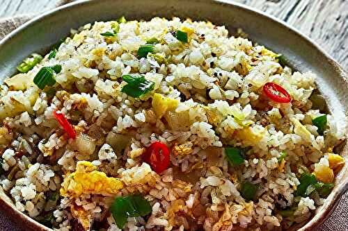 Riz chauffé façon réunionnaise