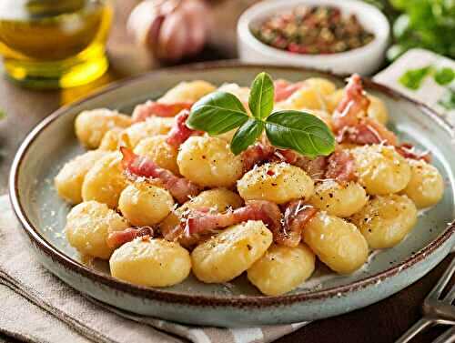 Gnocchis à la carbonara : le mariage parfait entre tradition italienne et gourmandise