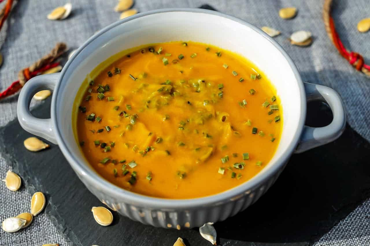 Recette du velouté de potimarron aux châtaignes