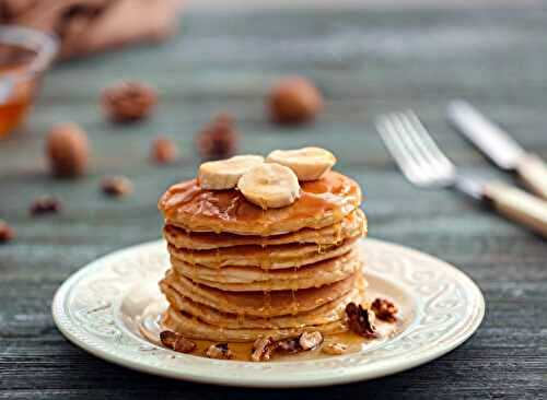 Pancakes à la banane moelleux