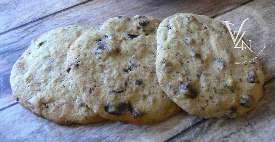 Cookies bananes, chocolat au lait