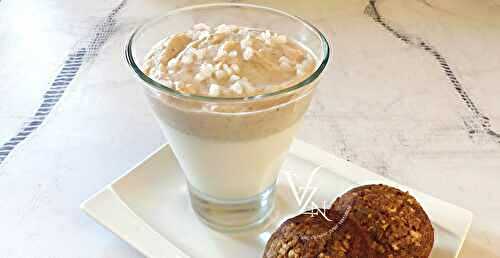 Blanc-manger au lait d’amande, mousse châtaigne