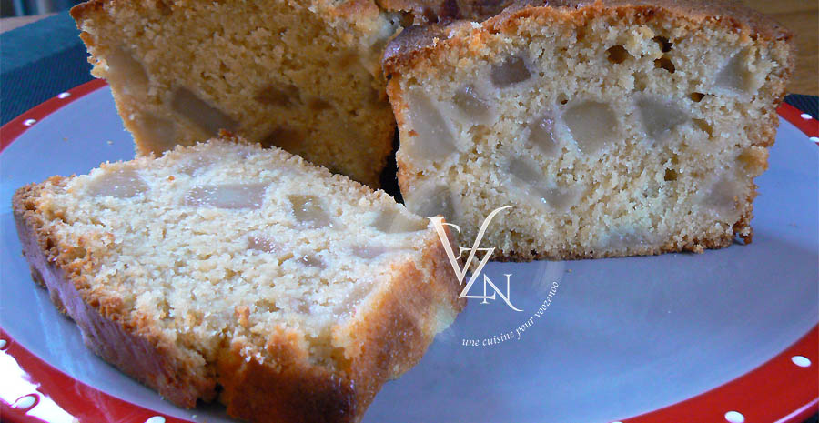 Cake aux poires moelleux