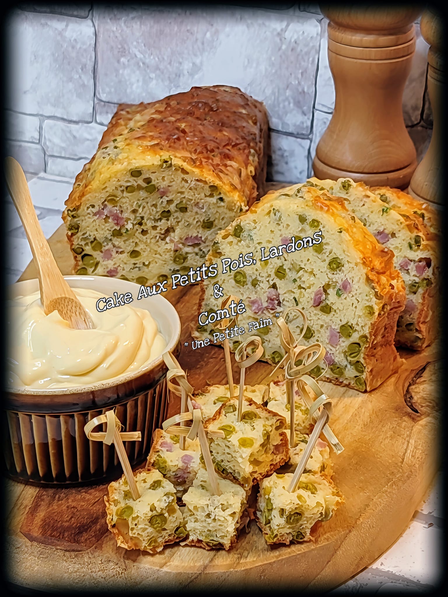 Cake Aux Petits Pois, Lardons & Comté