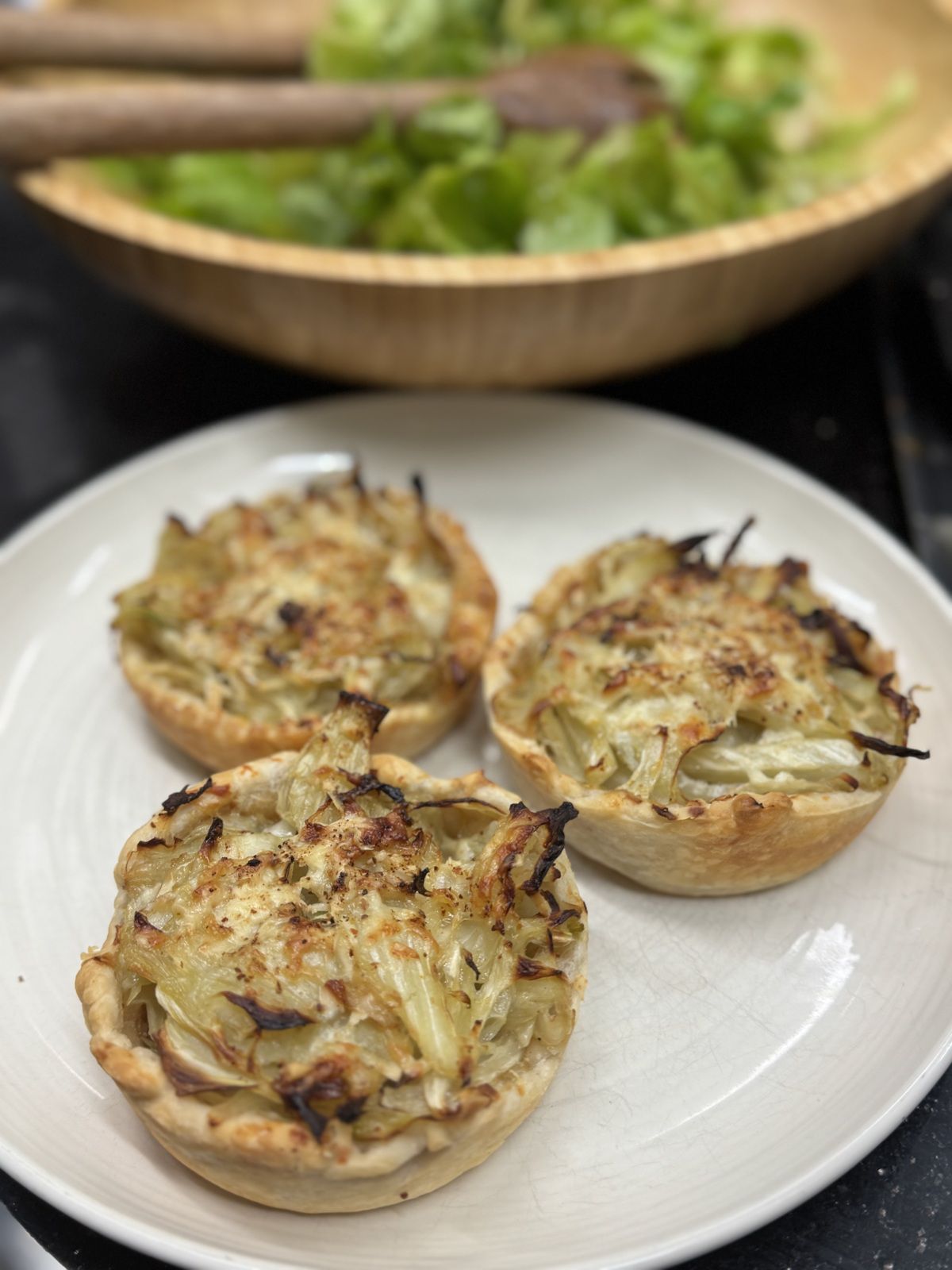 TARTELETTES FENOUIL PARMESAN MOUTARDE