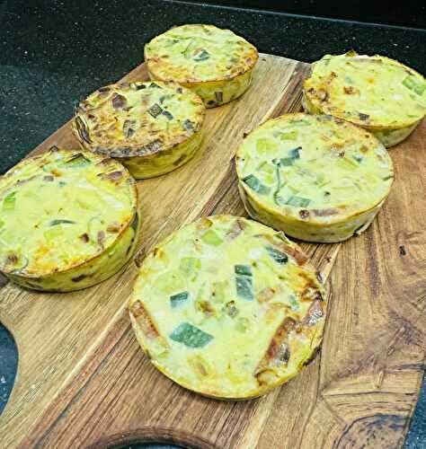 QUICHES SANS PATE POIREAUX LARDONS