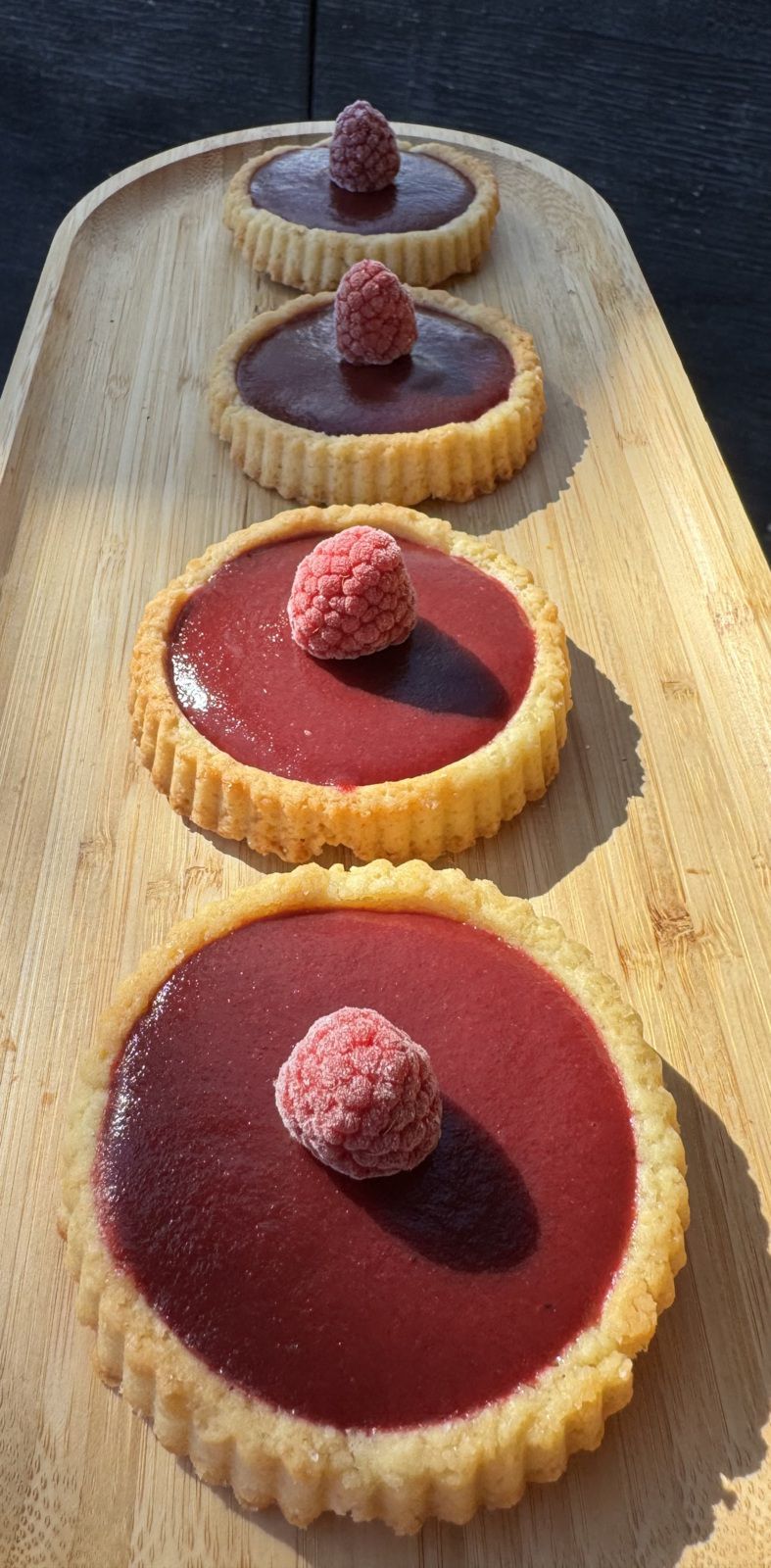 TARTELETTES RENVERSEES FRAMBOISES