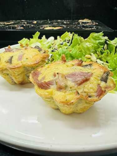 PETITS FLANS JAMBON CHAMPIGNONS