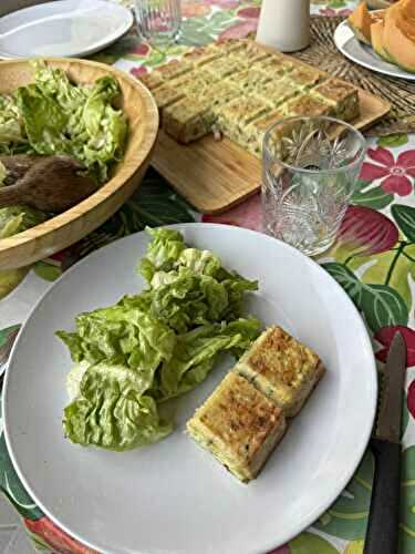 BROWNIE SALE AUX COURGETTES ET LARDONS