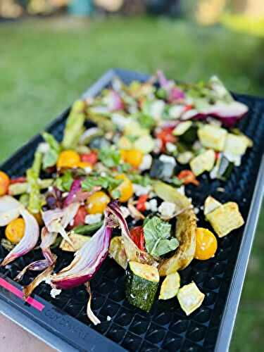 PATES AUX LEGUMES ROTIS ET FETA BASILIC