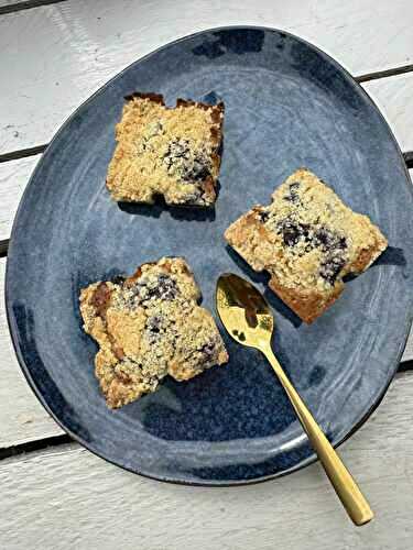 CARRES GOURMANDS MYRTILLES CRUMBLE