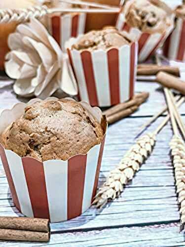 Muffins aux pommes caramélisées