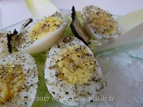 Blog de vision-plaisir cuisine " Les œufs de caille et truffe "