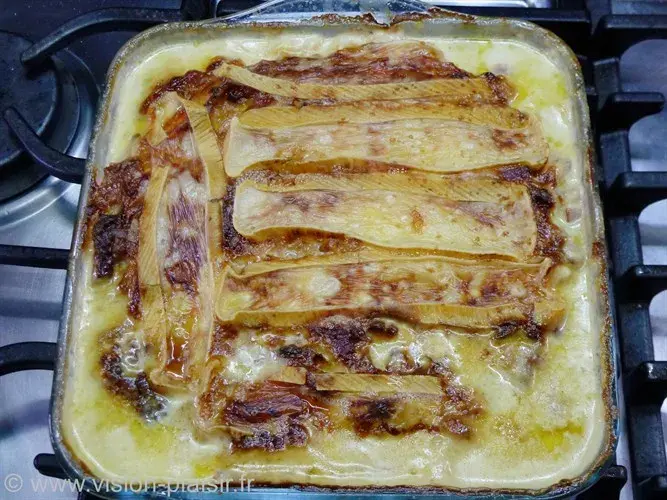 Tartiflette de patates douces au safran