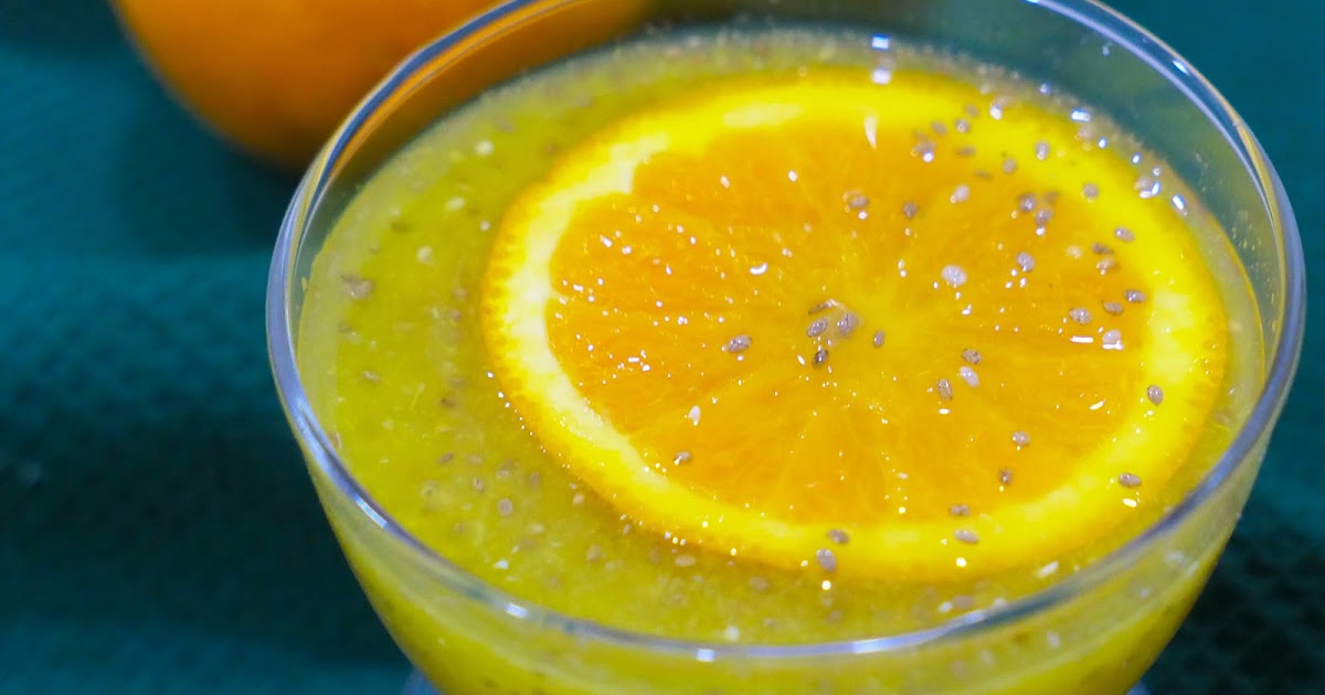 JUS D'ORANGES AUX GRAINES DE CHIA ET MIEL PUR