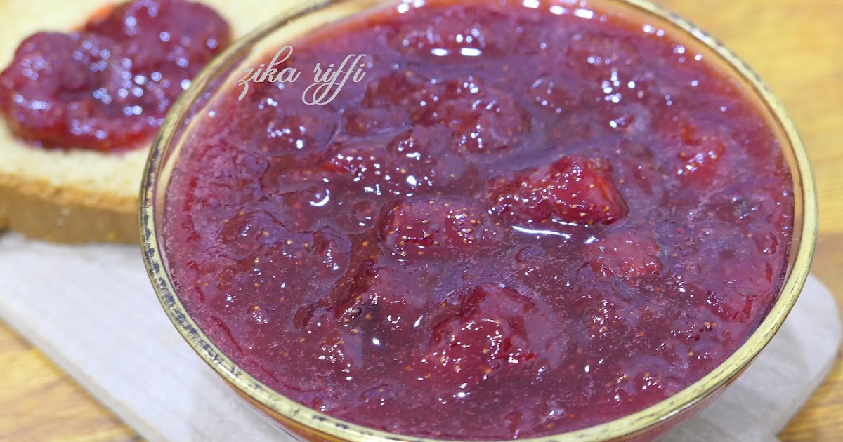 CONFITURE DE FRAISES AUX POMMES ET CITRON