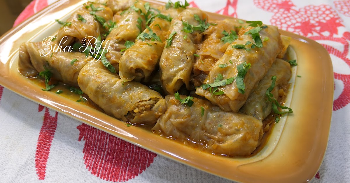 DOLMA KROMB OU FEUILLES DE CHOU FARCIES AU BLANC DE POULET