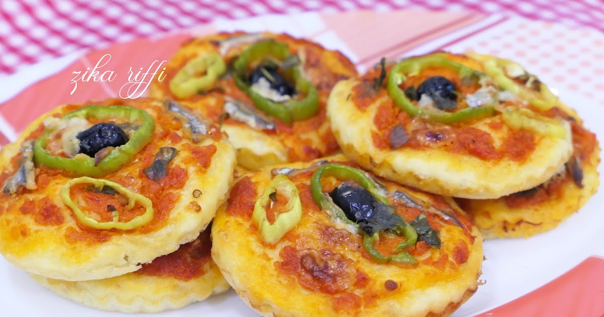 MINI PIZZA AUX ANCHOIS- POIVRON- PIMENT FORT- PÂTE AU LAIT EN POUDRE ET MIEL