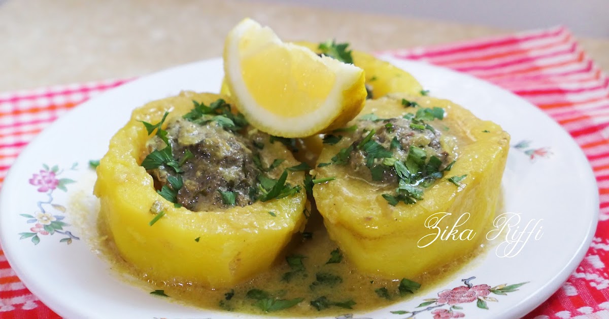 DOLMA BATATA- TAJINE DE POMMES DE TERRE FRITES FAICIES- SAUCE BLANCHE CANNELLE ET CITRON