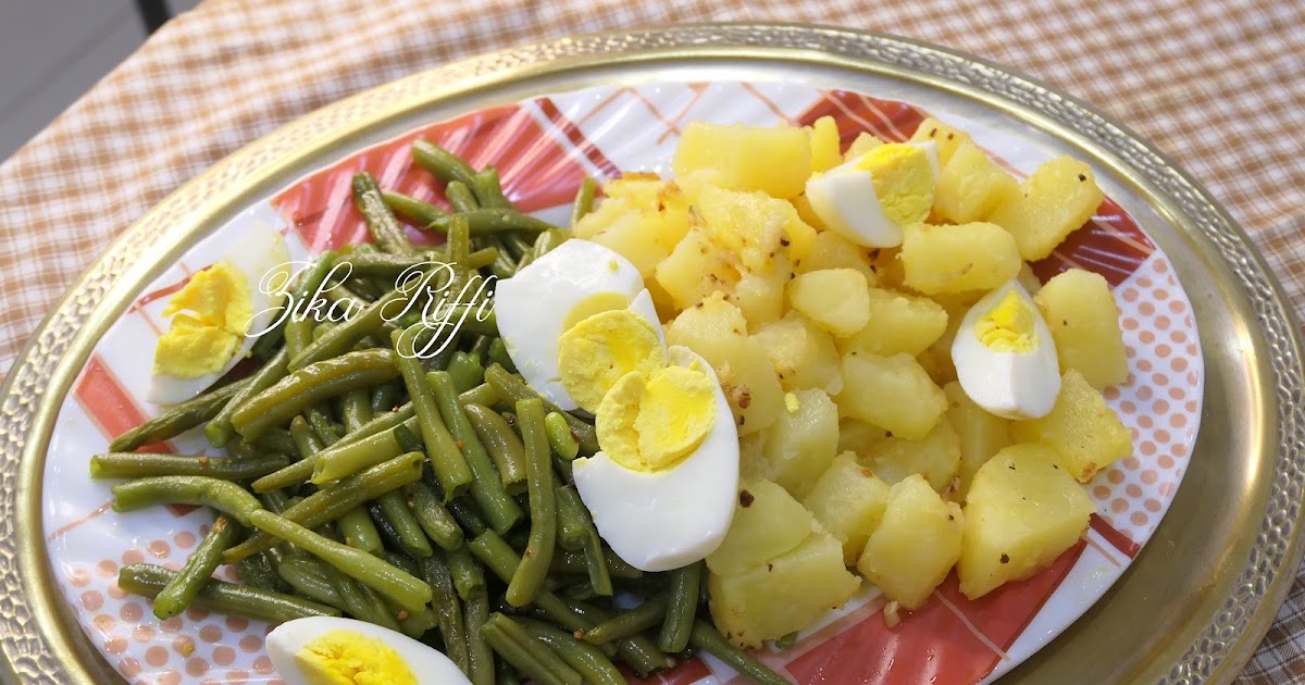 HARICOTS VERTS FRAIS ET POMMES DE TERRE SAUTÉS À L'AIL AUX ŒUFS DURS