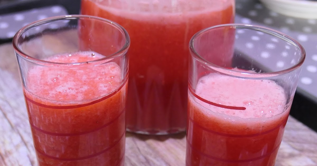 JUS DE PASTÈQUE ET TOMATE AU MIEL D'ACACIA 