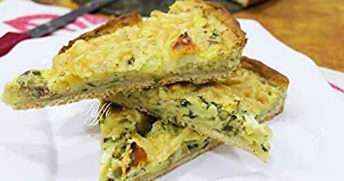 QUICHE AU THON- POMME DE TERRE ET FROMAGE- PÂTE AU LEBEN