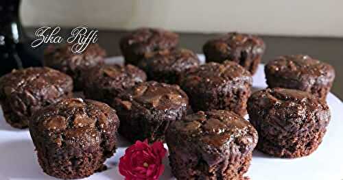 MUFFINS TOUT CHOCOLAT AU SIROP D'ORANGE