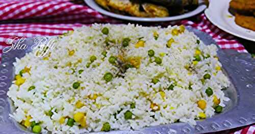 RIZ PILAF AUX PETITS POIS ET MAÏS