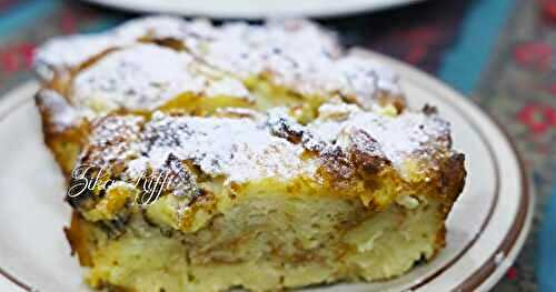 PUDDING AUX CROISSANTS ET RAISINS SECS- DESSERT POUR LES FÊTES