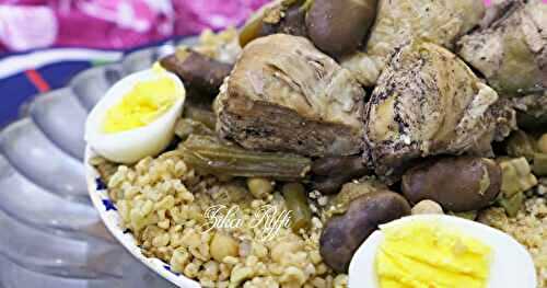 BARBOUCHA- COUSCOUS BERBÈRE RUSTIQUE BÔNOIS AUX LÉGUMES SECS ET FRAIS POUR YENNAYER