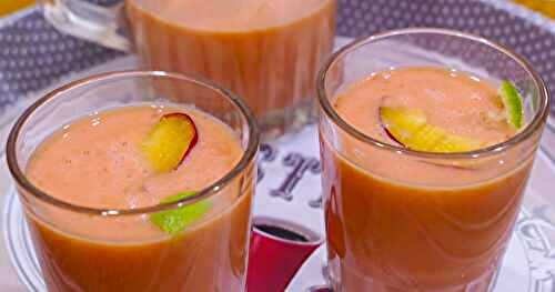 MILK-SHAKE PRUNES MELON ET POIRES AU MIEL