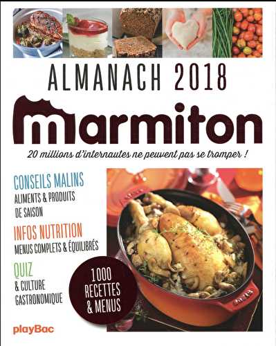 Almanach de la cuisine 2018 - marmiton