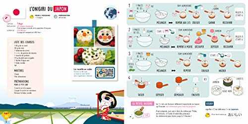 Chefclub Kids - Livre de Recettes du Monde pour Enfants - Livre de Cuisine - 20 Recettes pour Faire Voyager les Enfants avec les Tasses Chefclub Kids