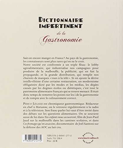 Dictionnaire impertinent - de la gastronomie