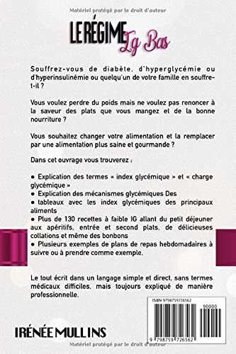 Le Régime Ig bas , Recettes Faciles Et Savoureuses: Conseils, Recettes Et Bienfaits Pour Un Index Glycémique Bas