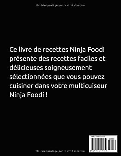 Livre de cuisine ninja foodi 101: Recettes gourmandes quotidien super facile