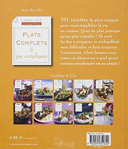 Plats complets & pas compliqués