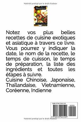 Recettes Cuisine Asiatique: Cuisine Chinoise, Japonaise, Thaïlandaise, Vietnamienne, Coréenne, Indienne